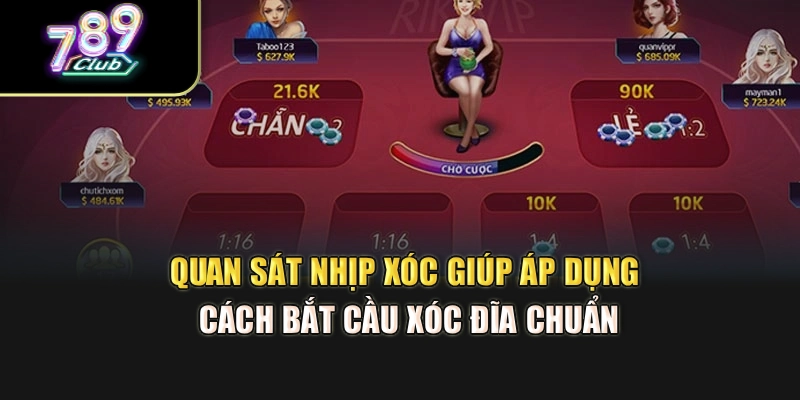 Quan sát nhịp xóc giúp áp dụng cách bắt cầu xóc đĩa chuẩn
